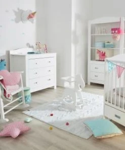 Lorena Canals Tapis Coton Motif Tresse Bleu 120x160 -Boutique KidKraft tapis coton motif tresse bleu 120x160 5