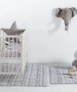 Lorena Canals Tapis Coton Motif Tresse Gris 120x80 -Boutique KidKraft tapis coton motif tresse gris 120x80 5