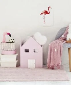 Lorena Canals Tapis Coton Motif Tresse Rose 120x160 -Boutique KidKraft tapis coton motif tresse rose 120x160 5