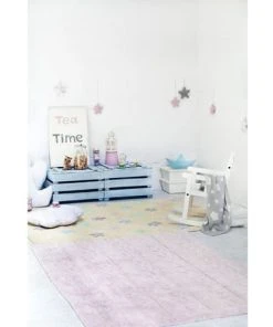 Lorena Canals Tapis Coton Motif Tresse Rose 120x80 -Boutique KidKraft tapis coton motif tresse rose 120x80 4