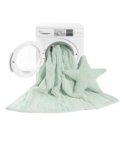 Lorena Canals Tapis Coton Motif Tresse Vert 120x160 -Boutique KidKraft tapis coton motif tresse vert 120x160 4