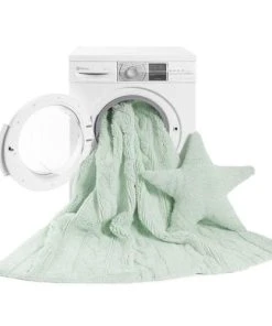 Lorena Canals Tapis Coton Motif Tresse Vert 120x80 -Boutique KidKraft tapis coton motif tresse vert 120x80 4