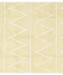 Lorena Canals Tapis Coton Motif Z Jaune 120x160