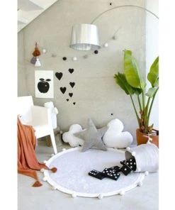 Lorena Canals Tapis Coton Rond Gris D120 -Boutique KidKraft tapis coton rond gris d120 5