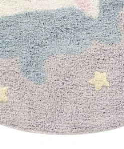 Lorena Canals Tapis Coton Rond Lavable Licorne D100cm -Boutique KidKraft tapis coton rond lavable licorne d100cm 2
