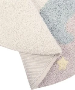 Lorena Canals Tapis Coton Rond Lavable Licorne D100cm -Boutique KidKraft tapis coton rond lavable licorne d100cm 3