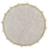 Lorena Canals Tapis Coton Rond Lavable Miel à Pompons D120cm -Boutique KidKraft tapis coton rond lavable miel a pompons d120cm