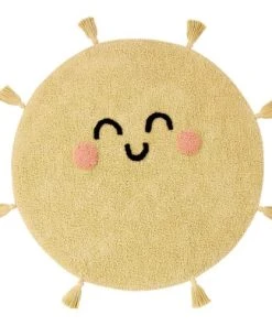 Lorena Canals Tapis Coton Rond Lavable Soleil D100cm