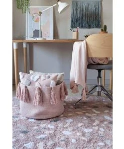 Lorena Canals Tapis Coton Rose 140x200 -Boutique KidKraft tapis coton rose 140x200 3