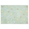 Lorena Canals Tapis Coton Vert Motif Petites étoiles 120x160 -Boutique KidKraft tapis coton vert motif petites etoiles 120x160 1