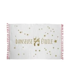 Douceur D'Intérieur Tapis Danseuse étoile Coton Or 80 X 50