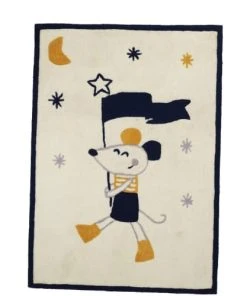 Sauthon Tapis De Chambre 90x17cm En Acrylique Blanc