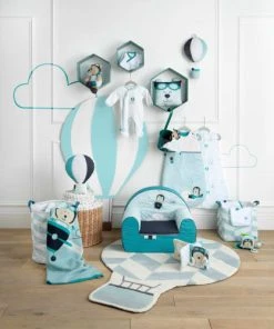 Sauthon Tapis De Chambre 90x17cm En Acrylique Bleu -Boutique KidKraft tapis de chambre 90x17cm en acrylique bleu 3