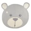 Sauthon Tapis De Chambre Enfant Ours 95x87 Cm En Acrylique Gris