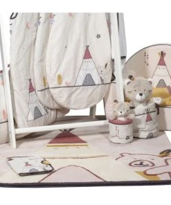 Sauthon Tapis De Chambre Enfant Tipi 130x90cm En Acrylique Beige -Boutique KidKraft tapis de chambre enfant tipi 130x90cm en acrylique beige 2