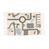 Home Maison Tapis De Jeu Imprimé Route Coton Multicolore 100x150cm