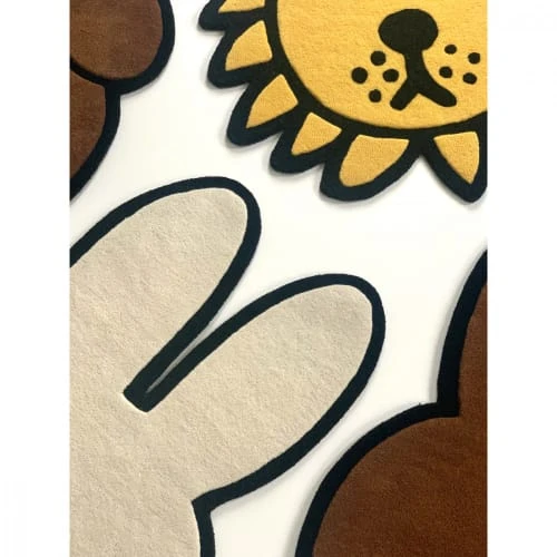 Mr. Maria Tapis De Sol Lion Tissu Jaune 7 Mr. Maria Tapis De Sol Lion Tissu Jaune – Image 5