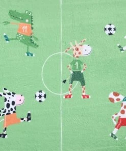 Home Maison Tapis Déco Terrain De Foot Polyester Vert 75 X 45 -Boutique KidKraft tapis deco terrain de foot polyester vert 75 x 45 2