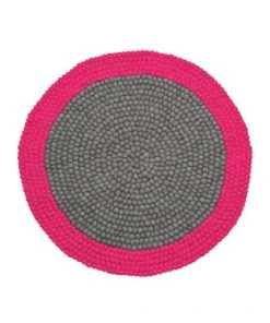 Lilipinso Tapis Design En Laine Feutrée Bleu -Boutique KidKraft tapis design en laine feutree rose karma 1