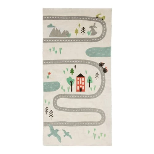 The Deco Factory Tapis En Coton Circuit De Voiture Multicolore 60x120 3 The Deco Factory Tapis En Coton Circuit De Voiture Multicolore 60x120
