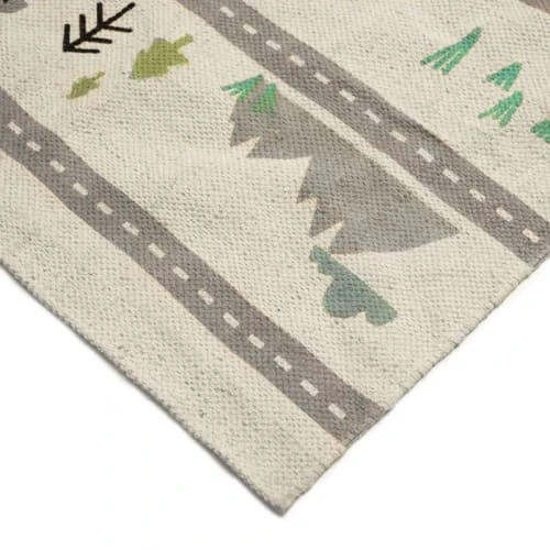 The Deco Factory Tapis En Coton Circuit De Voiture Multicolore 60x120 5 The Deco Factory Tapis En Coton Circuit De Voiture Multicolore 60x120 – Image 3