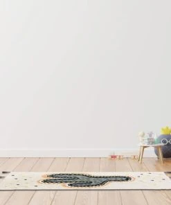 FUTURE HOME Tapis En Coton Imprimé Blanc Cactus 50x120cm 7 FUTURE HOME Tapis En Coton Imprimé Blanc Cactus 50x120cm -Boutique KidKraft tapis en coton imprime blanc cactus 50x120cm 1