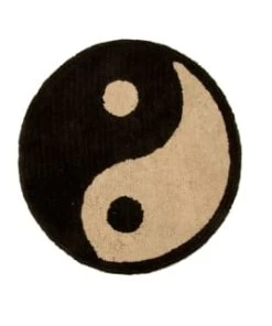 RNT By Really Nice Things Tapis En Coton Imprimé Ying Yang 140 -Boutique KidKraft tapis en coton imprime ying yang 140 yin yang