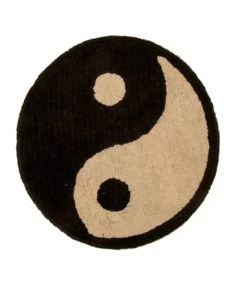 RNT By Really Nice Things Tapis En Coton Imprimé Ying Yang 90