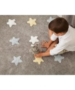 Lorena Canals Tapis En Coton Lavable Gris Et Bleu 120x160 6 Lorena Canals Tapis En Coton Lavable Gris Et Bleu 120x160 -Boutique KidKraft tapis en coton lavable gris et bleu 120x160 2