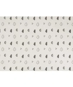 Maisons Du Monde Tapis En Coton Recyclé Imprimé Nuage Gris 120x180