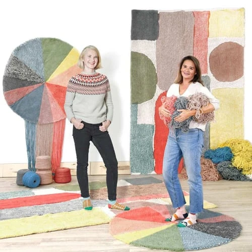 Lorena Canals Tapis En Laine Lavable Bleu Et Rose 240x170 5 Lorena Canals Tapis En Laine Lavable Bleu Et Rose 240x170 – Image 3