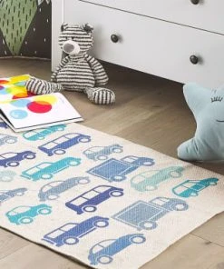 Beliani Tapis En Tissu Bleu 90x60cm 9 Beliani Tapis En Tissu Bleu 90x60cm -Boutique KidKraft tapis en tissu bleu 90x60cm 1