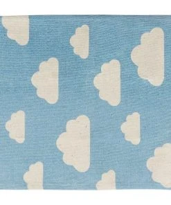 Beliani Tapis En Tissu Bleu 90x60cm