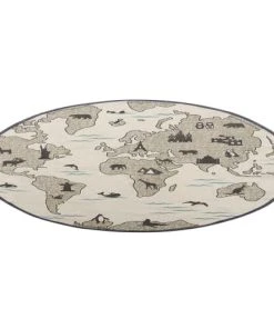 Beliani Tapis En Tissu Gris 120x120cm -Boutique KidKraft tapis en tissu gris 120x120cm 2