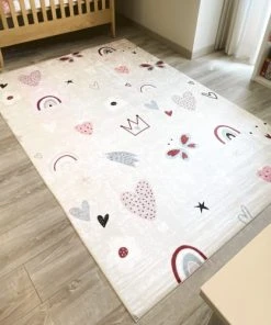 Nazar Tapis Enfant à Motifs Multicolores 160x230 -Boutique KidKraft tapis enfant a motifs multicolores 160x230 6