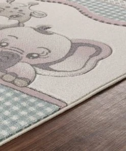 Surya Tapis Enfant - Animaux De Zoo - Beige Et Bleu - 160x213cm -Boutique KidKraft tapis enfant animaux de zoo beige et bleu 160x213cm 4