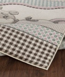 Surya Tapis Enfant - Animaux De Zoo - Beige Et Bleu - 200x275cm -Boutique KidKraft tapis enfant animaux de zoo beige et bleu 200x275cm 2