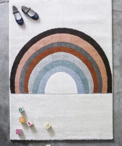 AFK Living Tapis Enfant Arc-en-ciel Multicolore 135x190 11 AFK Living Tapis Enfant Arc-en-ciel Multicolore 135x190 -Boutique KidKraft tapis enfant arc en ciel multicolore 135x190 4