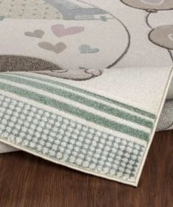 Surya Tapis Enfant - Ballons Sympathiques - Beige Et Rose - 80x150cm -Boutique KidKraft tapis enfant ballons sympathiques beige et rose 80x150cm 2