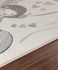 Surya Tapis Enfant - Ballons Sympathiques - Beige Et Rose - 80x150cm -Boutique KidKraft tapis enfant ballons sympathiques beige et rose 80x150cm 4