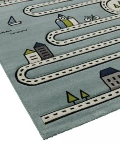 Un Amour De Tapis Tapis Enfant Bleu 160x230 -Boutique KidKraft tapis enfant bleu 160x230 3