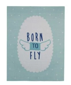 Un Amour De Tapis Tapis Enfant Bleu 95x125