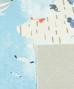 Nazar Tapis Enfant Carte Du Monde Avec Animaux 160x230 -Boutique KidKraft tapis enfant carte du monde avec animaux 160x230 3
