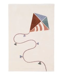 AFK Living Tapis Enfant Cerf Volant Multicolore 80x150