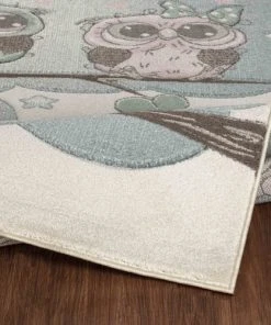 Surya Tapis Enfant - Chouettes Colorées - Beige Et Bleu - 120x170cm 10 Surya Tapis Enfant - Chouettes Colorées - Beige Et Bleu - 120x170cm -Boutique KidKraft tapis enfant chouettes colorees beige et bleu 120x170cm 2