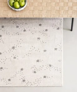 AFK Living Tapis Enfant Constellation D'étoiles Gris 80x150 -Boutique KidKraft tapis enfant constellation d etoiles gris 80x150 3