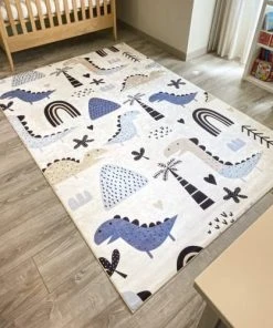 Nazar Tapis Enfant Dinosaures Et Plantes Préhistoriques 160x230 -Boutique KidKraft tapis enfant dinosaures et plantes prehistoriques 160x230 6