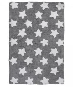 Un Amour De Tapis Tapis Enfant En Coton Gris 60x110