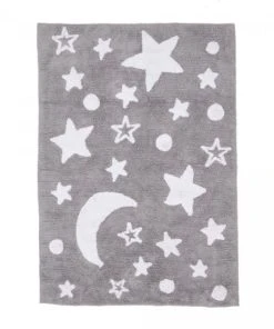 Un Amour De Tapis Tapis Enfant En Coton Gris 80x140