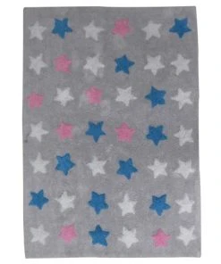 Un Amour De Tapis Tapis Enfant En Coton Multicolore 60x110